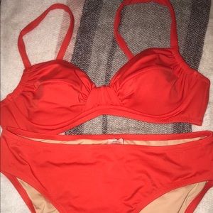 J Crew Red Bikini S